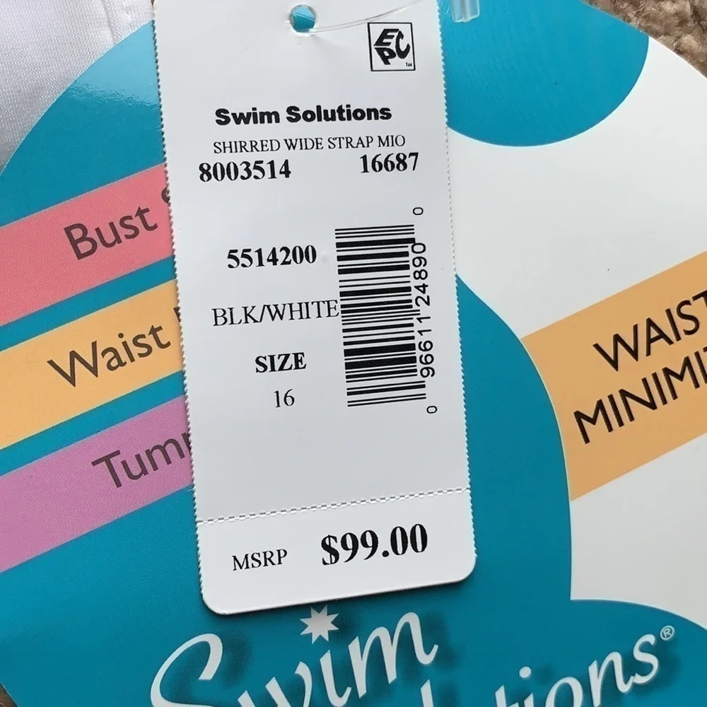 Swim Solution one pierce polka dot swim suit - Picture 3 of 6